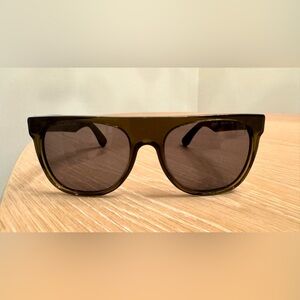 RetroSuperFuture Flat Top 423 AW11/12 Sunglasses Green/Brown Zeiss 50-18-140